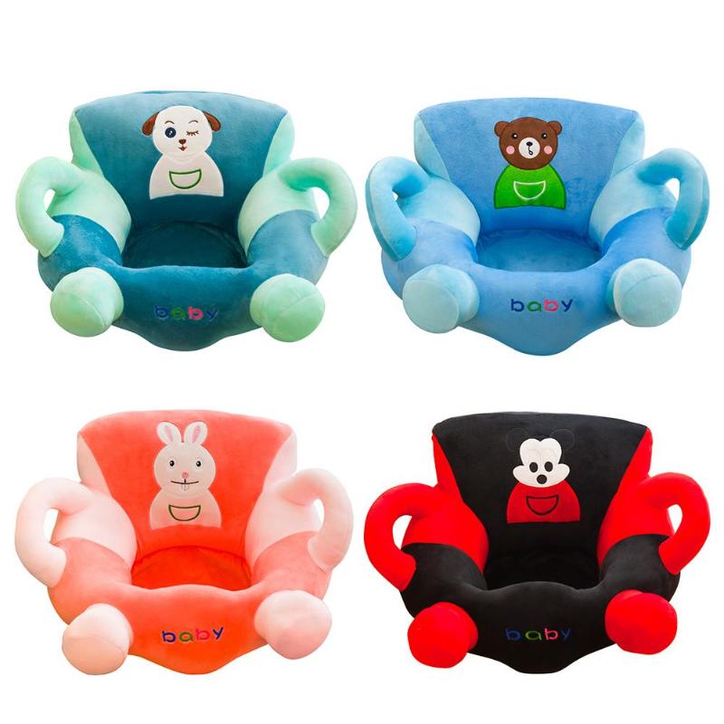 Børn sidder læring stolebetræk uden fyld tegneserie anti-fald behagelig børn læring sæde hud baby blødt sofa betræk