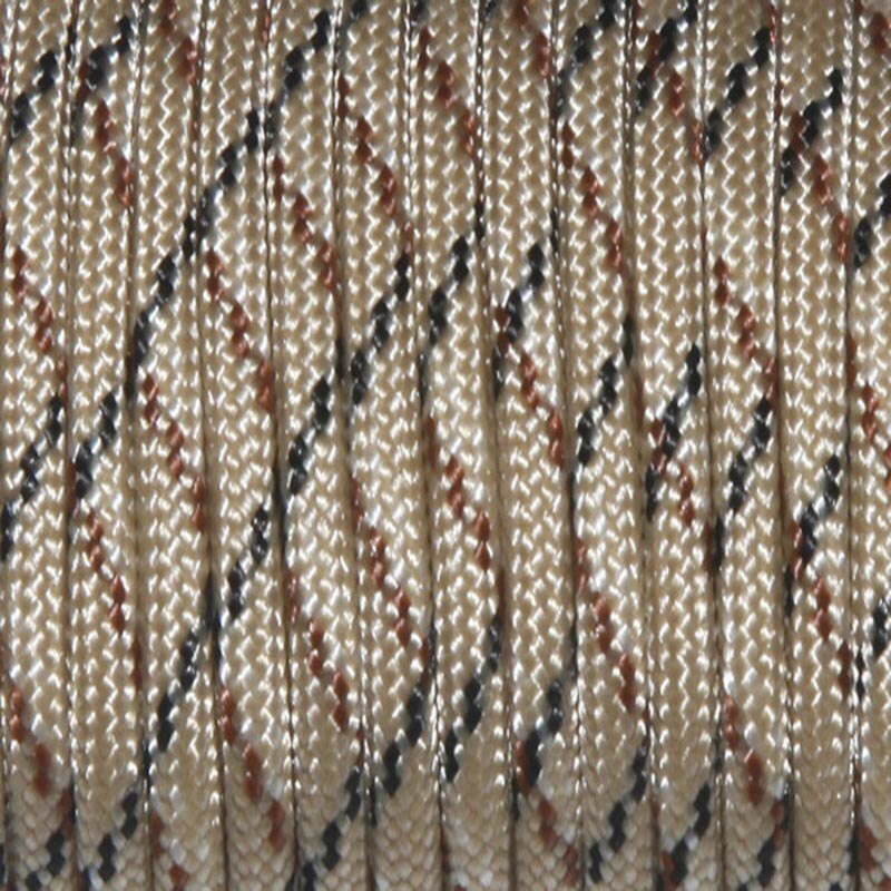 Paracord 550 Rope for Survival Parachute Cord Lanyard Camping Climbing Camping Rope Hiking Clothesline Lanyard DIY Bracelet: Camo Sand
