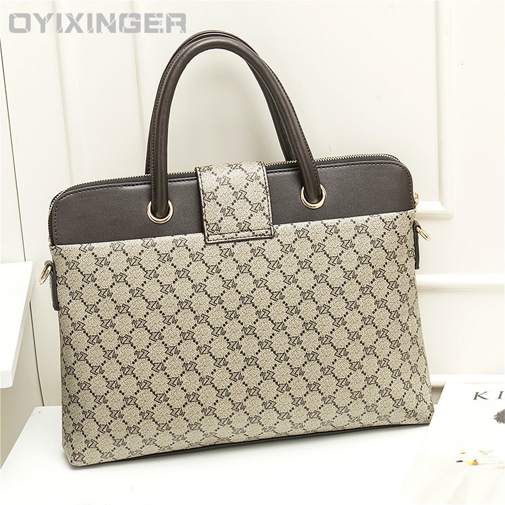 Modernos maletines de piel para ordenador portátil para mujer, bolsos de oficina para mujer, bolso de negocios de piel, bolsos de hombro para ordenador portátil
