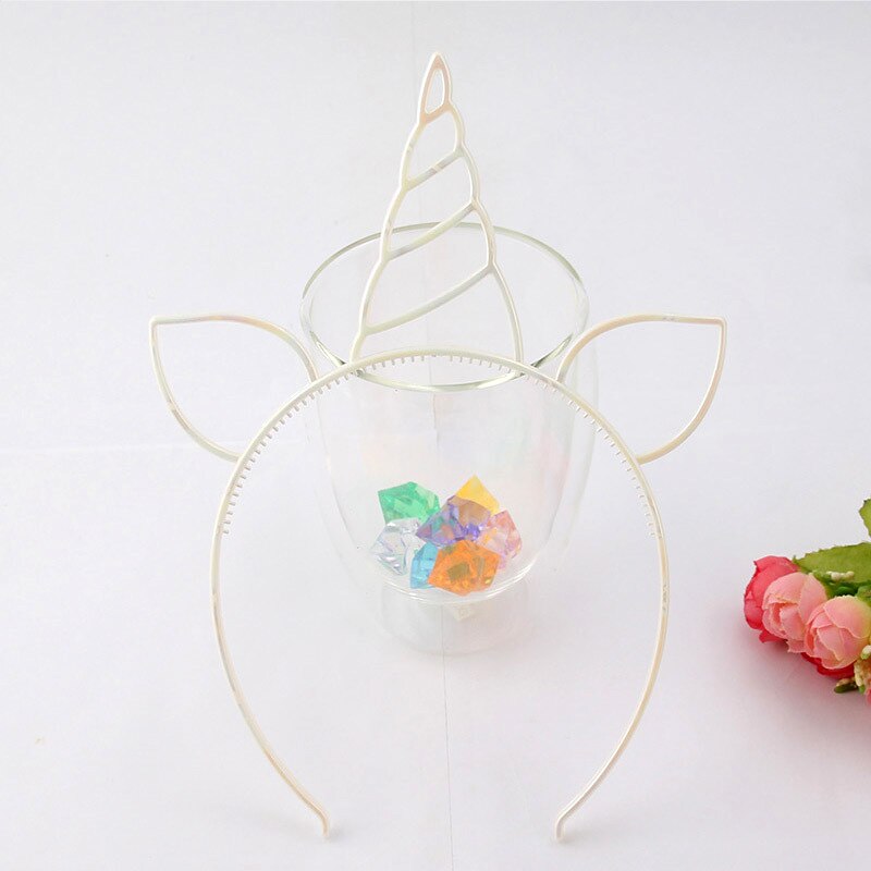 10 unids/lote Tema de unicornio, adornos coloridos para de cumpleaños, broche de pelo para niños, suministros de , tocado para niñas, suministros para de baile