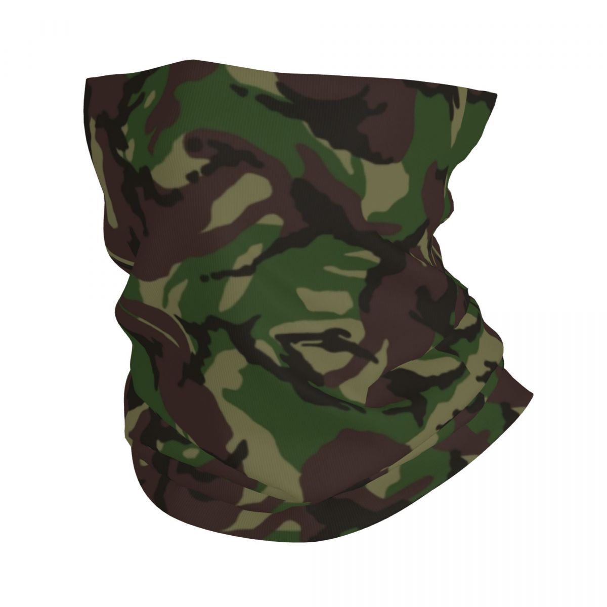 Polaina de cuello de camuflaje Digital verde NWU personalizada, protector facial UV para hombres y mujeres, pañuelo de invierno para senderismo: Verde