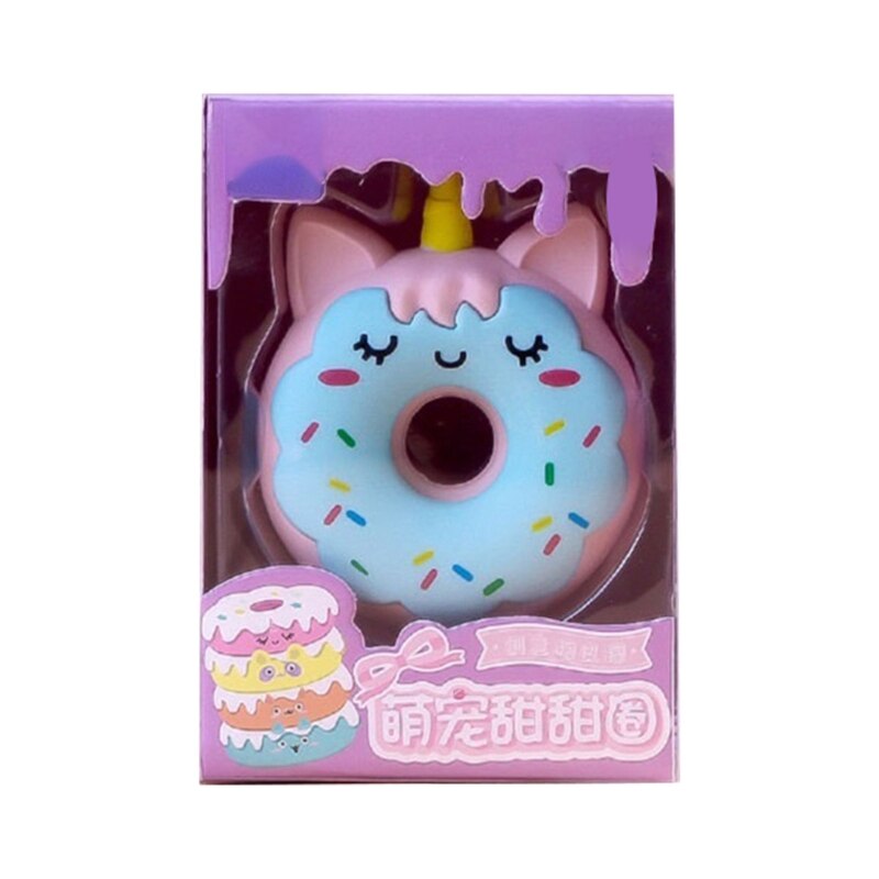 Practical Animal Rubber Donut Pattern Eraser for students Back to School: unicorn