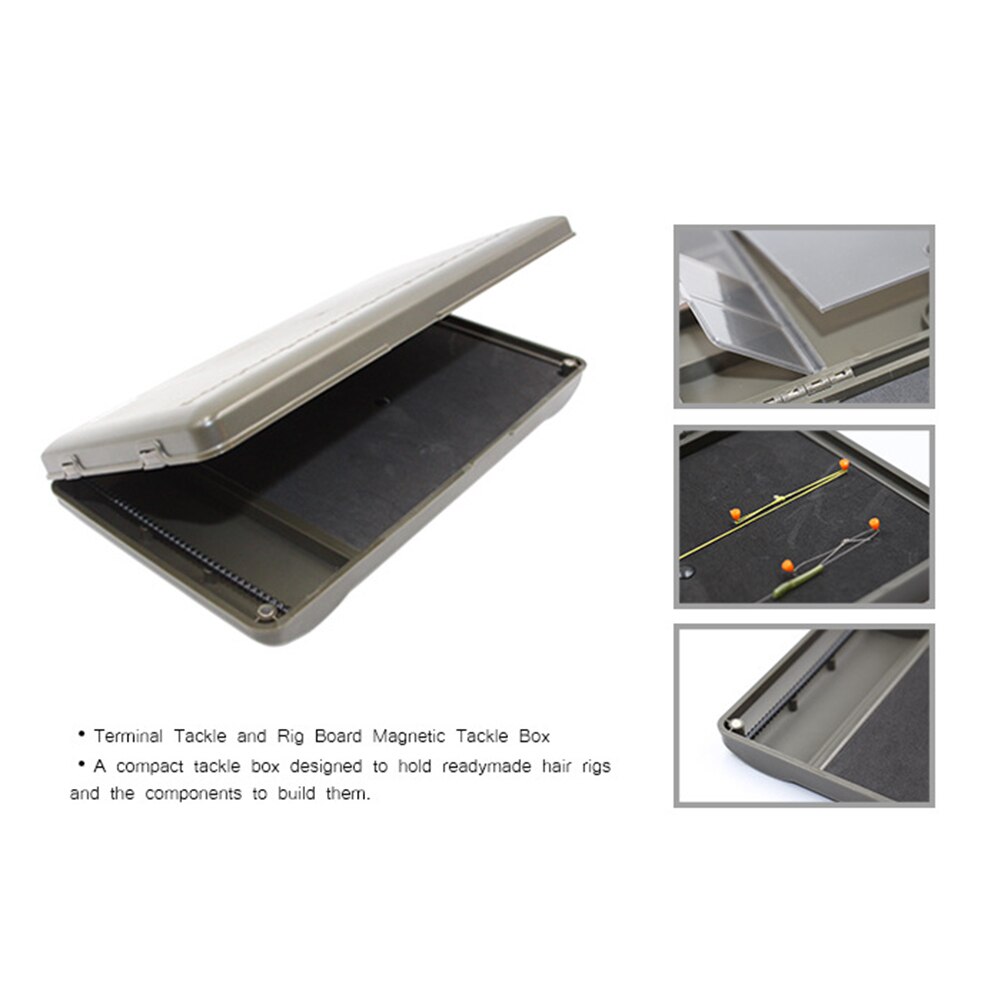 8 Slots Carp Fishing Rig Storage Case Compartment Fishing Tackle Box Swivels Hook Bait Storage Fishing Tackle Accessories Boxes