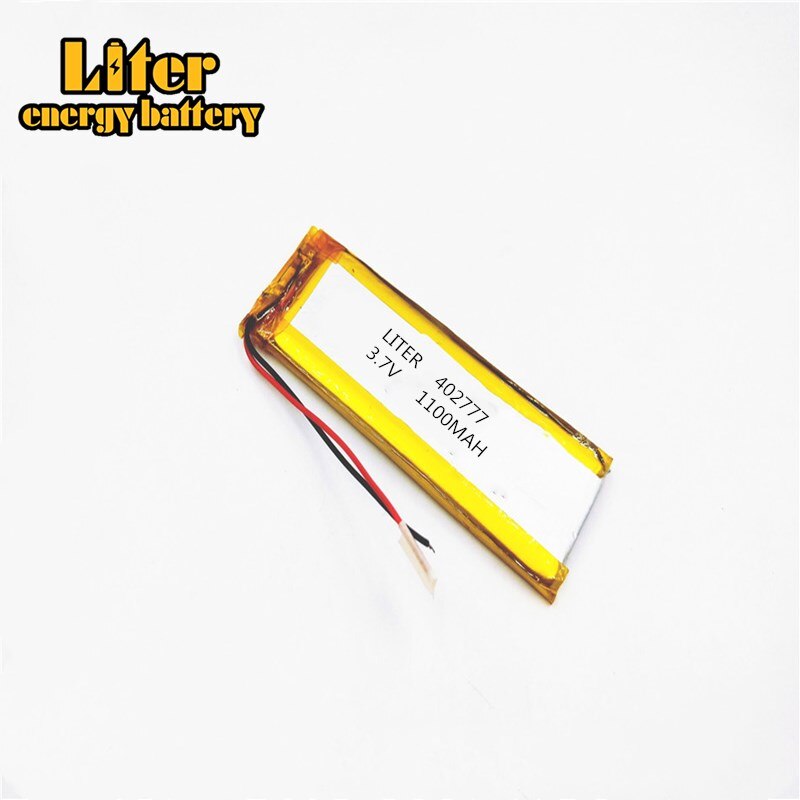 Celdas de batería recargables de iones de litio, 3,7 V, 1100mAh, 402777, para Mp3, MP4, MP5, GPS, móvil, bluetooth