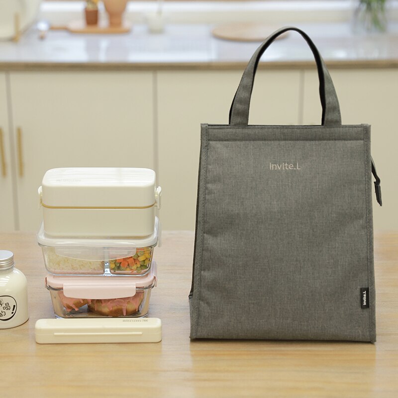 tragbare Isolierte Mittagessen Box Tote Isoliert Tasche Tote Picknick Tasche Mittagessen Tasche Abendessen Behälter Schule Eis Pack Lagerung tasche
