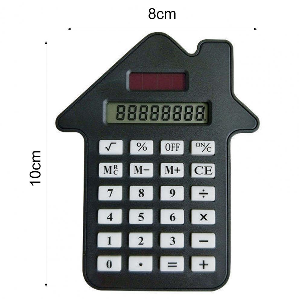 Calculator LCD Display High Accuracy ABS Dual Power Handheld Calculator Large and Sensitive Button Durable Portable for Home