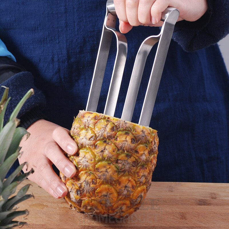 Pelador de piña de acero inoxidable de , cortador de fruta, utensilio de cocina, herramienta para cortar piña