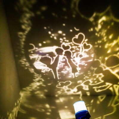 Proyector Led de estrellas del cielo para niños, juguete de dormitorio, Luna, estrella, Comodidad para dormir, luminoso, Chico, Gif: A