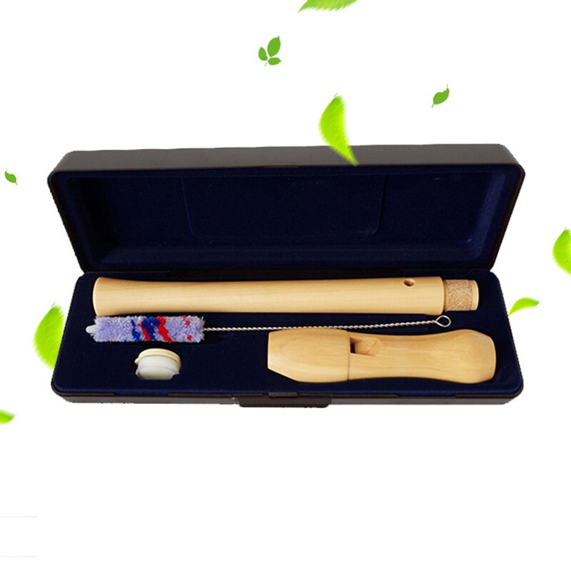 Two / Three Wooden Flute Without Standard German / British Solid Wood Treble Wooden Clarinet 8 Hole Flute