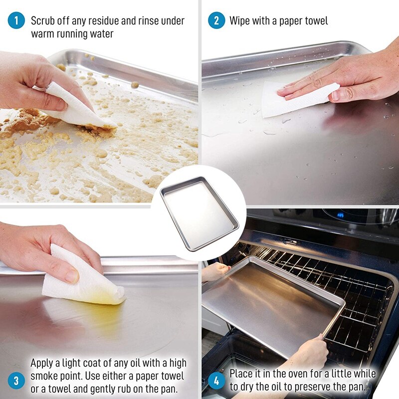 Baking Pan Sheet Baking Sheet for Oven - Perfect Cookie Sheet for Baking,Commercial or Home Use-Heavy Duty