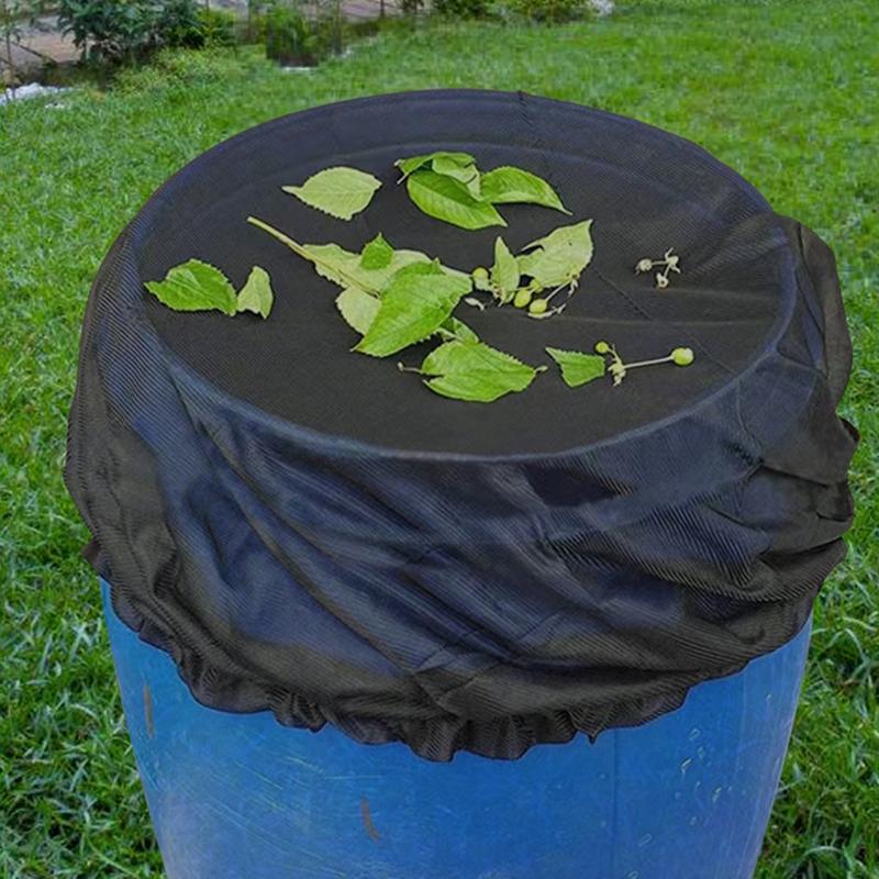 Regenwatercollector Netto Cover Verstelbaar Trekkoord Wateremmer Filter Net Anti-insecten Tuin Regenwaternet Tuinbenodigdheden
