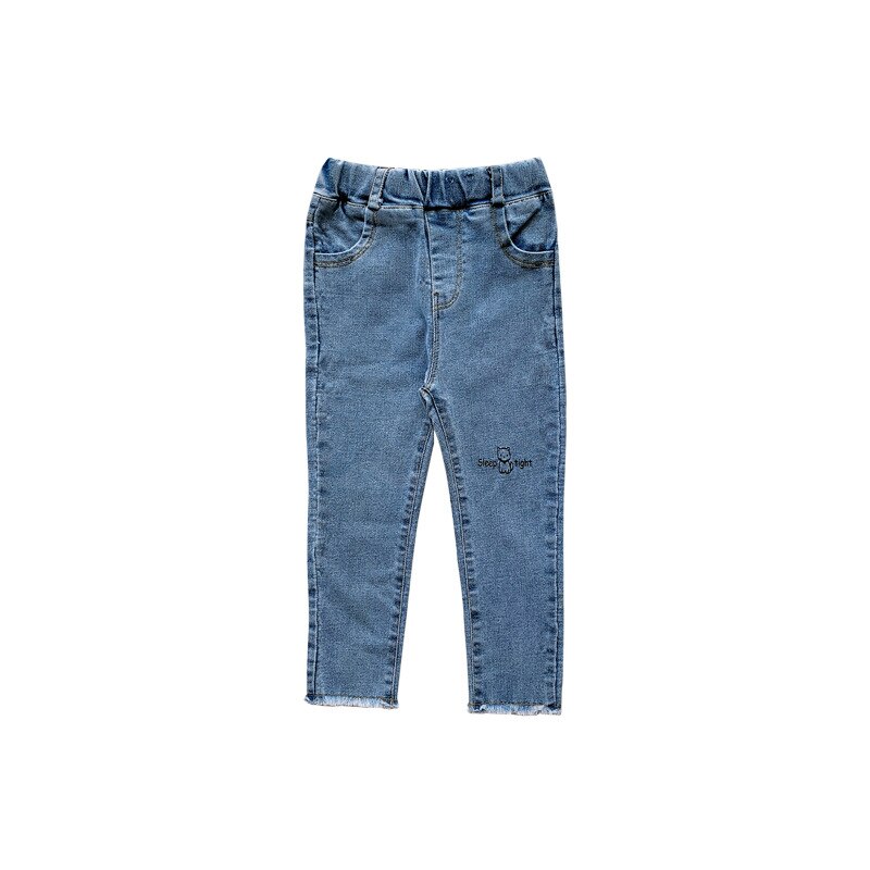 2021 primavera nuovo arrivo ragazze moda pantaloni Denim bambini Design coreano Jeans Cartoon bambini Jeans ragazze: 5