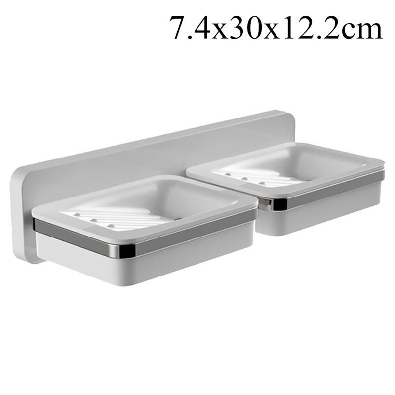 Vliegende Schotel Zeepbakje Rvs Zeep Houder Voor Badkamer En Douche Zeep Houder Double Layer Aftappen Zeepkist