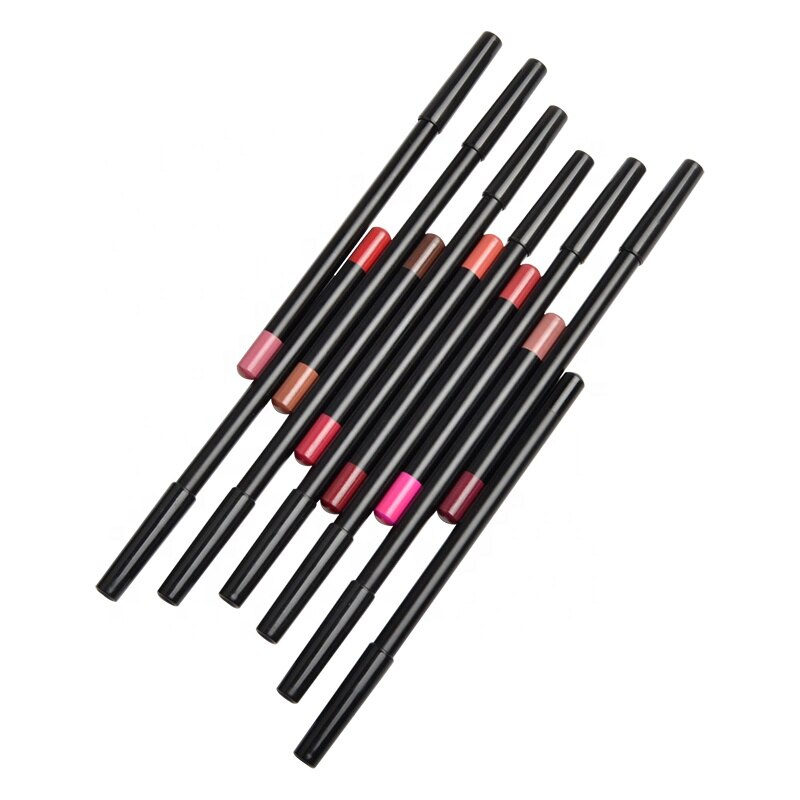 Bivanfe 15 Colors Matte Wood Lipliner Pencil Waterproof Long Lasting Vegan Lip Liner Pen Makeup Tool