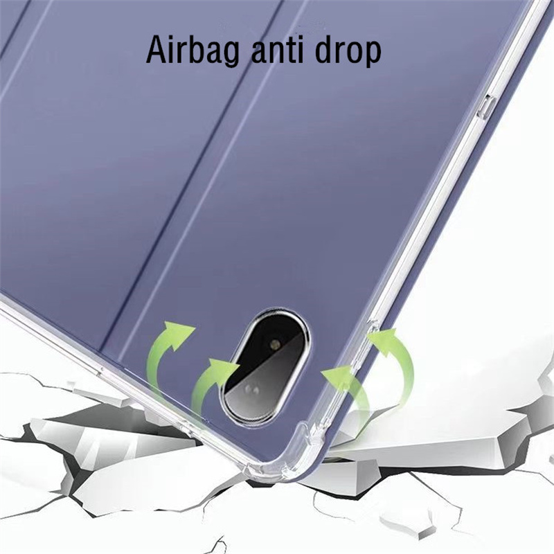 Housse porte-crayon pour tablette Lenovo Tab P11 2e génération M10 Plus 3ème 10.6 Xiaoxin Pad 2022 2024 11 Plus 2023, coque en silicone