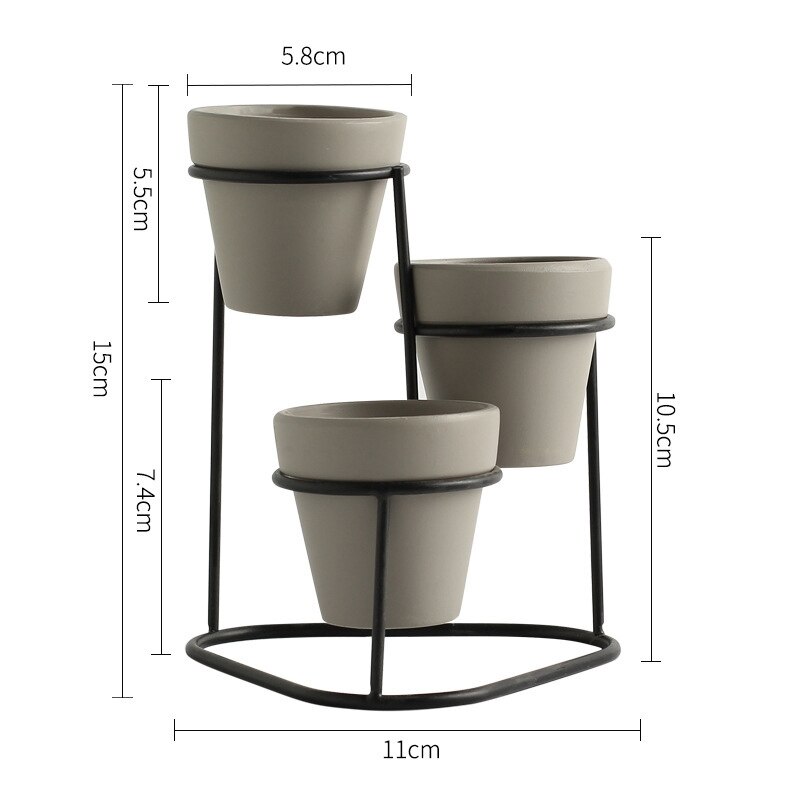 Nordic Stijl Thuis Mini Hoge Bloempotten Eenvoudige Tuin Indoor Moderne Plant Display Stands