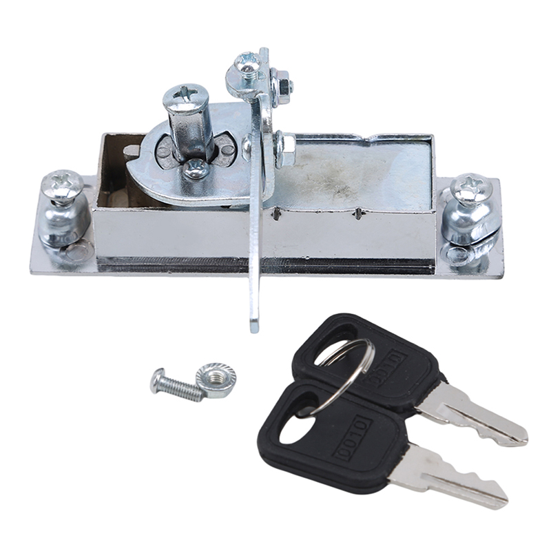 Møbler kabinetlåse zinklegering flad blylås skifte dør netto kabinet dørmåling lås forbedring af hjemmet: Med venstre nøgle