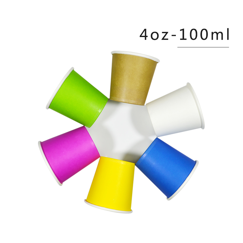 4Oz Wegwerp Kopjes Dikke Proeven Geconcentreerde Kleur Proeverij Cup Koffie Paper Cup Voor Koffie 100Ml Papier Cup