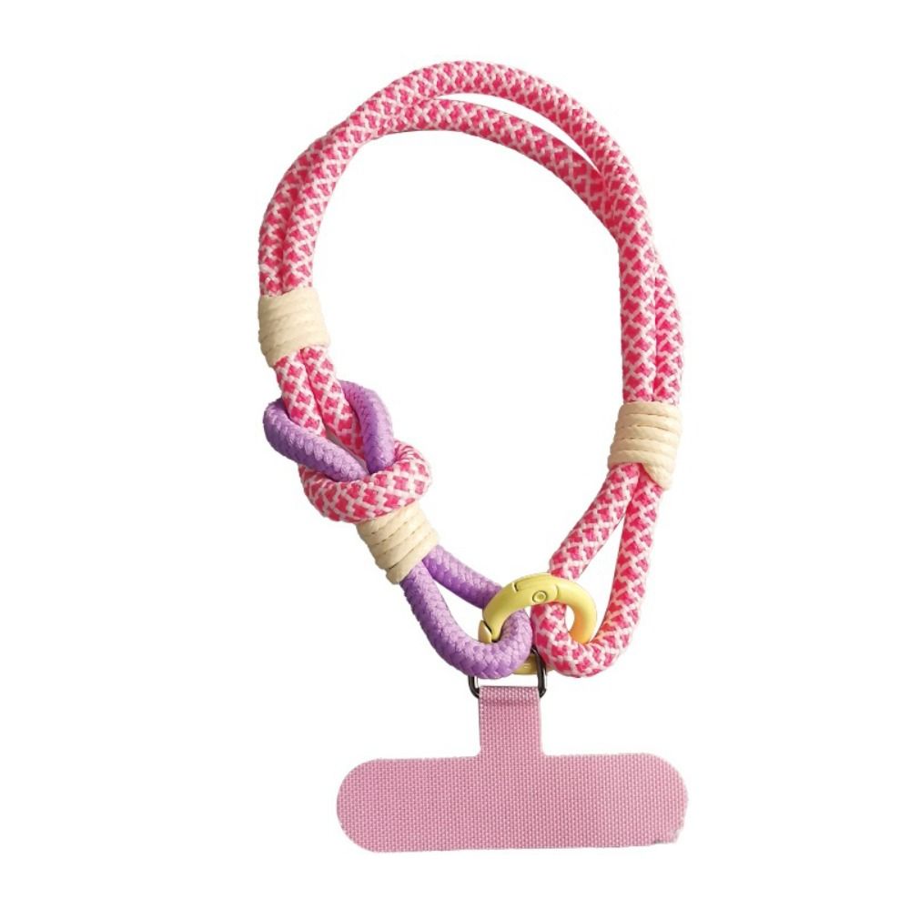 Correa Universal de nailon trenzado para teléfono móvil, cadena colgante, anillo, cordón para la muñeca, llavero de cuerda desmontable