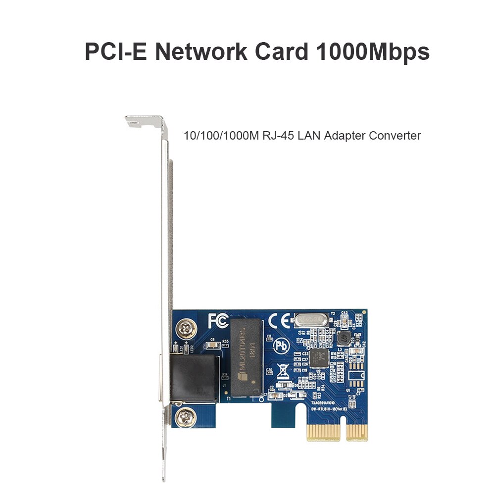 Pci Express 10/100/1000M Gigabit Lan-kaart Met RTL8111F Pcie 1X Ethernet Network Adapter Card