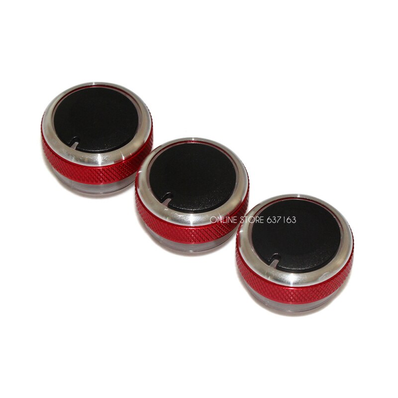 Accesorios para coche, aire acondicionado, interruptor de encendido y apagado, decoración para Ford Focus 2 MK2 Focus 3 MK3 Mondeo, estilo de coche: Rojo