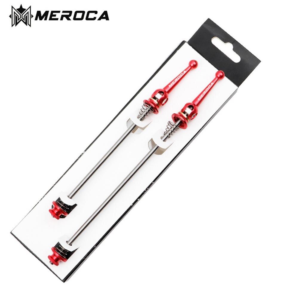 Titanium Shaft Quick Release Rod Titanium Axis Hub Quick Release Poles Ultra Light Titanium Alloy Quick Release: Mountain red