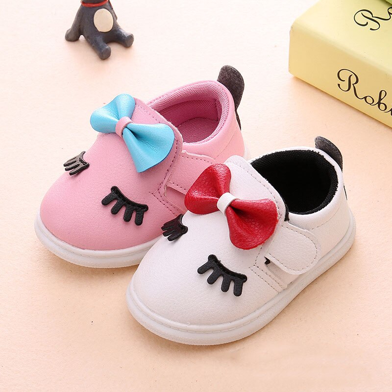 0- 2 Year 1 Year Baby Girl Shoes 2 Year Baby Casual Shoe Newborn Girl Butterfly-Knot Toddler Shoe Infant Cork Shoe