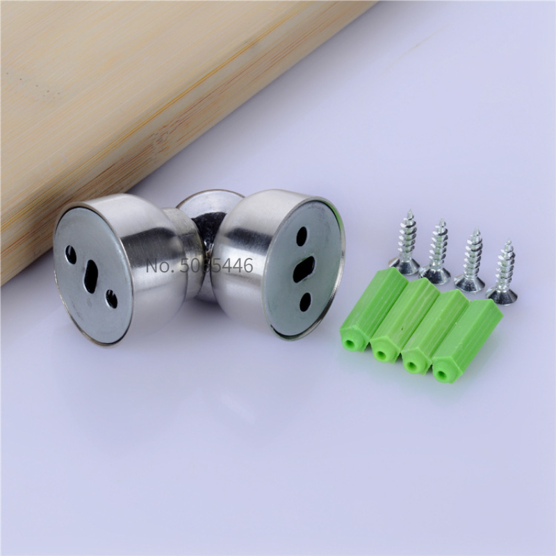 Magnetic Door Stops Mini Stainless Steel Ultra-short Door Stopper Hidden Holders Floor Hardware Fitting With Screws 5.6cm