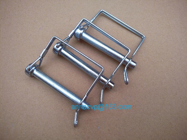 10PCS trailer square hitch pin lock, Diameter,3/8" (9.5mm) , zinc plated
