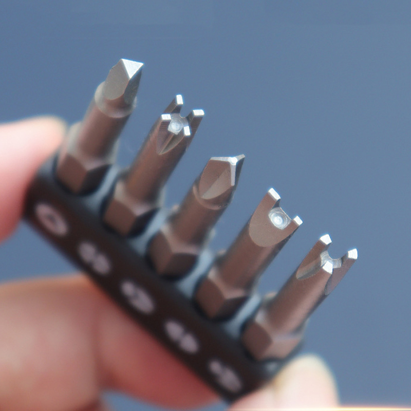 4/7/13 Stuks Speciale Vormige Schroevendraaier Set 50 Mm U-vormige Y-Type Driehoek Innerlijke kruis Drie Punten Schroevendraaier Bit Boor Onderdelen Tool