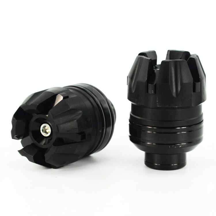 Taza de horquilla para motocicleta, vaso anticaída para vehículo eléctrico, taza anticaída de aleación de aluminio, anticolisión: black