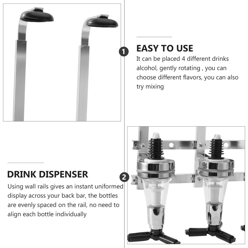 Dispenser Machine Wall Mounted 4-station Drinking Pourer Home Bar Tools For Beer Soda Coke Fizzy Soda