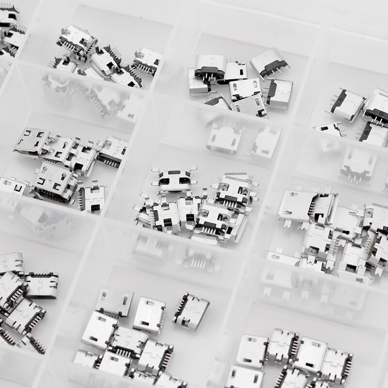Micro-Usb-anschluss 240 Pcs/Box 24 Modelle Buchse Jack Micro-USB Anschlüsse Set