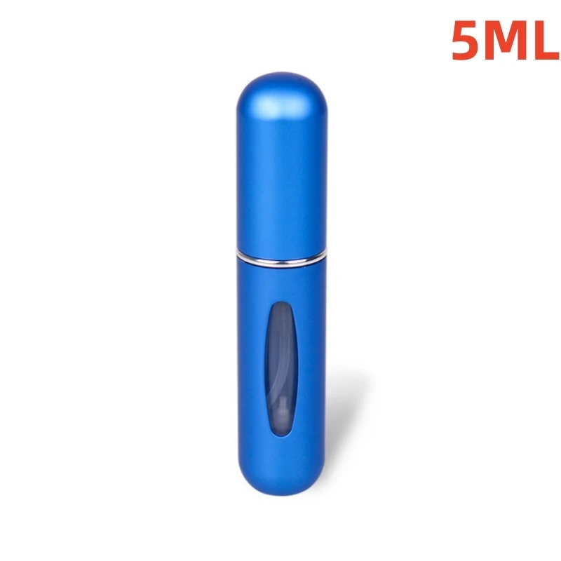 5/8ml wielokolorowe aluminiowe mini butelki perfum z pompką rozpylającą, przenośna pusta butelka z wymiennym atomizerem, niezbędna w podróży: Burgundia