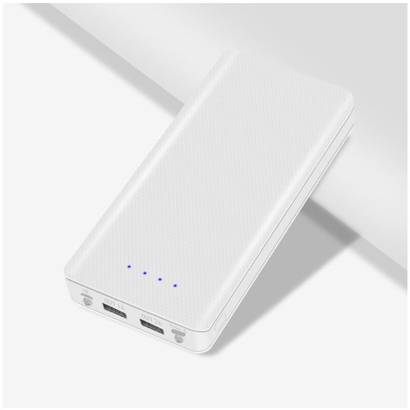 Heißer 8x18650 DIY Batterie Ladegerät Box Power Bank Halter Fall Dual USB 8*18650 Batterie Shell Lagerung Organisieren: WHITE