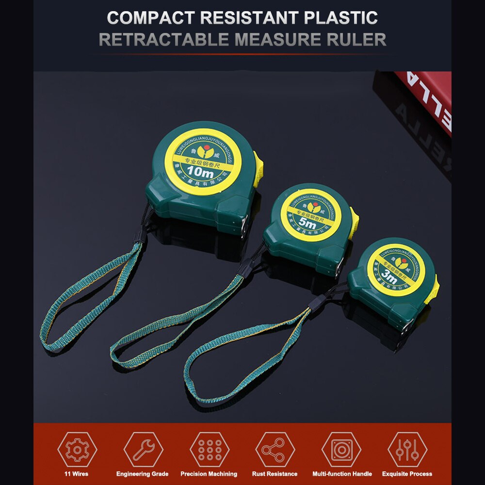 3m/5m/10m Tape Measure Keychain Universal Pull Ruler Metric Tape Measure Retractable 1m Measuring Tape Meter Inch Tailor Tool
