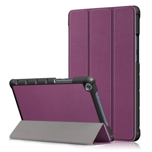 GLIGLE pokrowiec na Tablet do Huawei MediaPad M5 Lite 8 ( JDN2-AL00/JDN2-W09) pokrowiec ochronny na całe ciało + Led + dotykowy długopis: purple
