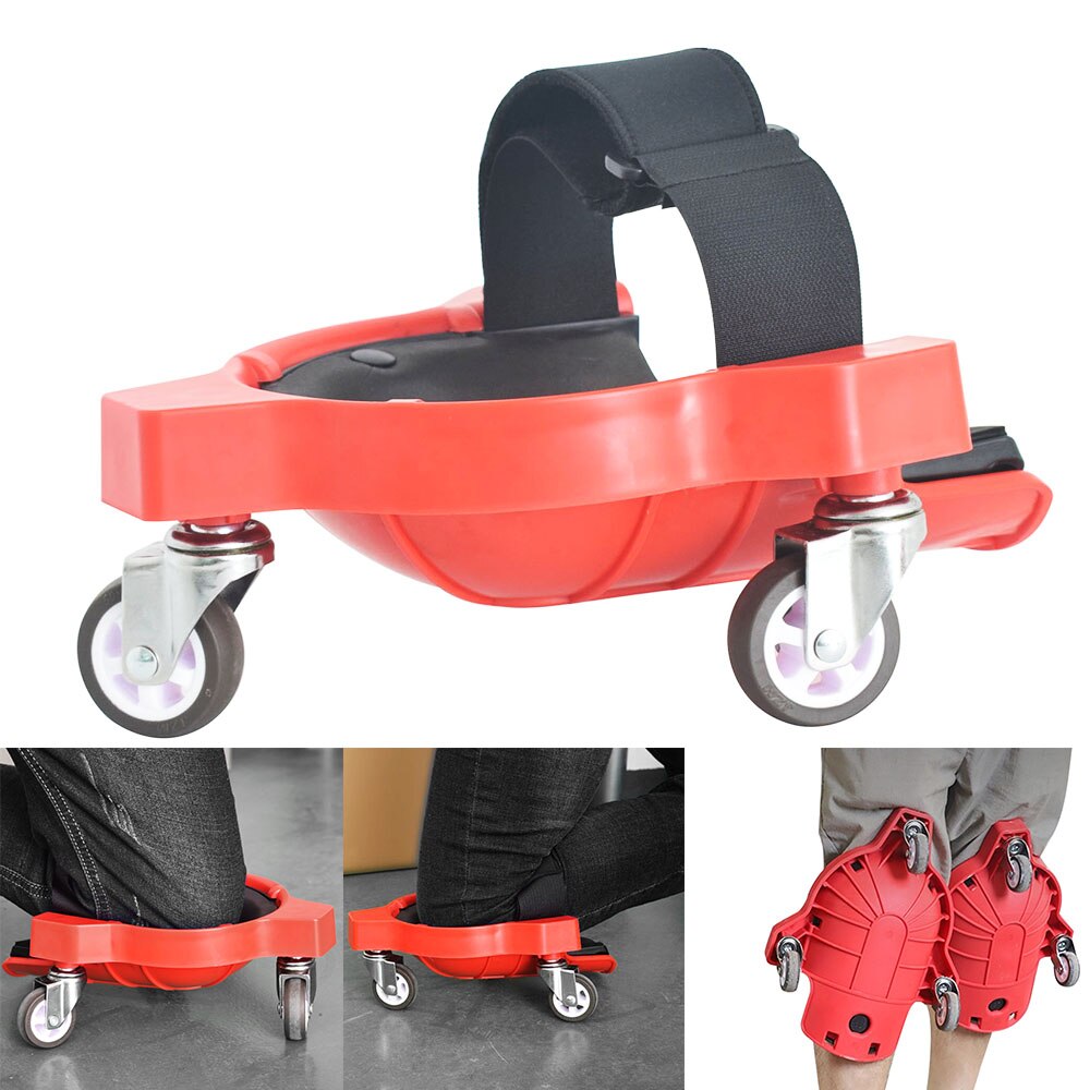 1pcs Knee Pad Rolling Wheels-Multifunctional Sliding Labor-Saving Wheel Kneeling Pad Adjustable Gliding Knee Wheeled Rolling