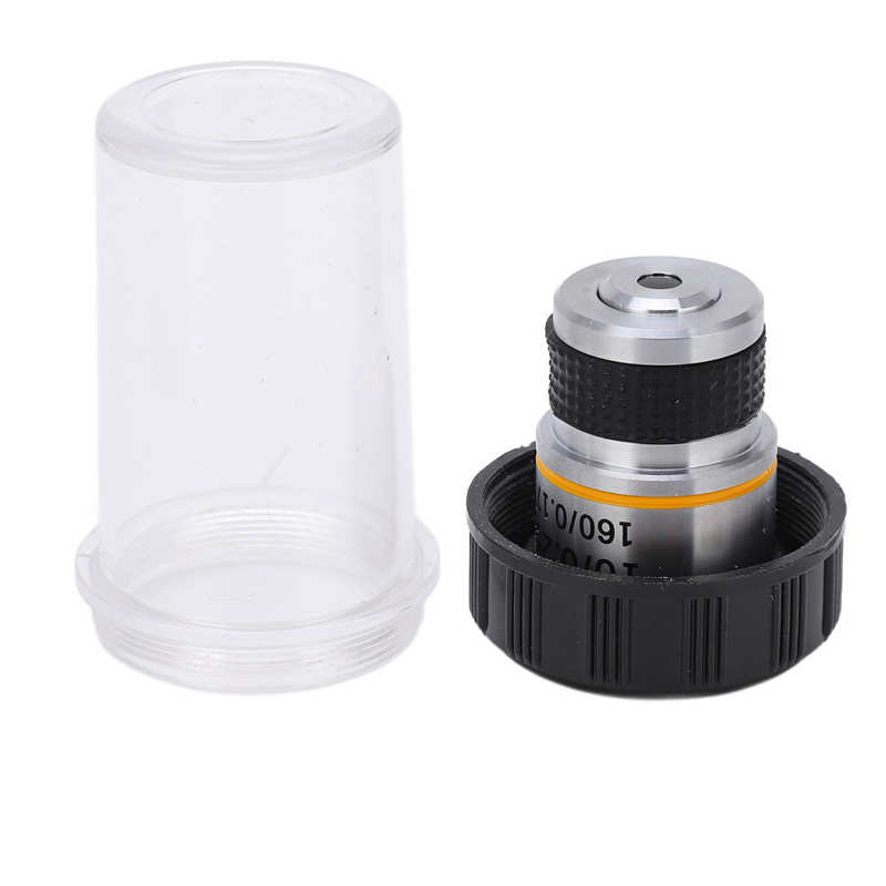 Achromatic Objective Lens Microscope Objective Wide Field for Biological Microscope: 10 Slash 0.25