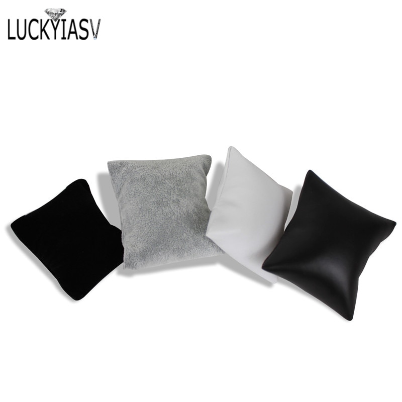 Darmowa wysyłka biżuteria wyświetlacz PU skórzana bransoletka biżuteryjna wyświetlacz poduszka pudełko na biżuterię poduszka zegarek poduszka