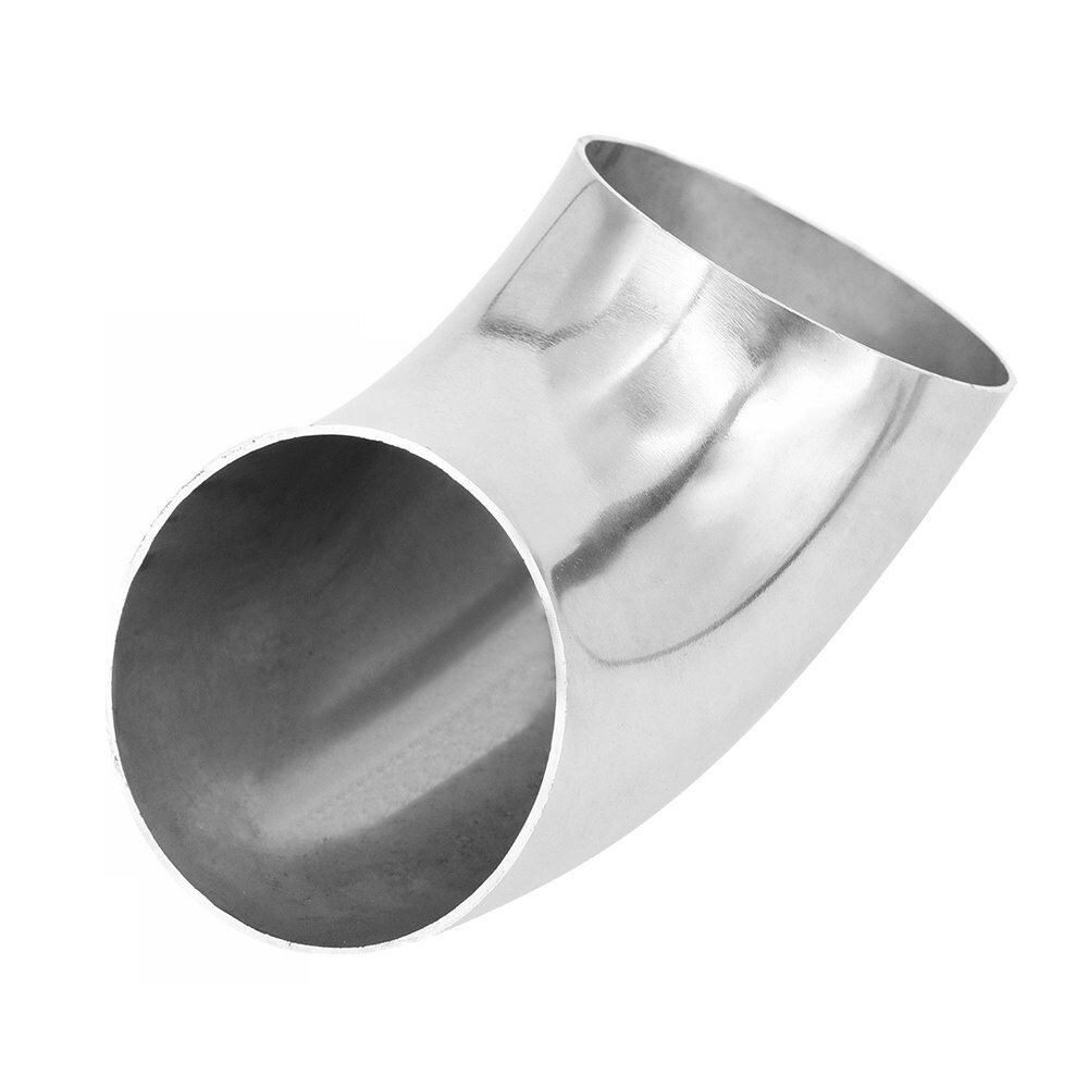 1 x 60mm od rustfrit stål bil udstødning svejsning bøjning albue rør fitting 90 grader