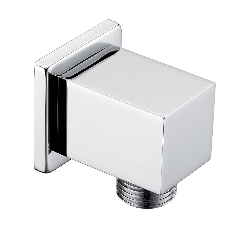 Brass Wall Mounted Hand Shower Holder Shower Bracket Hose Connector G1/2" Wall Elbow Unit Spout Water Inlet Angle Valve Adapter: A011-2