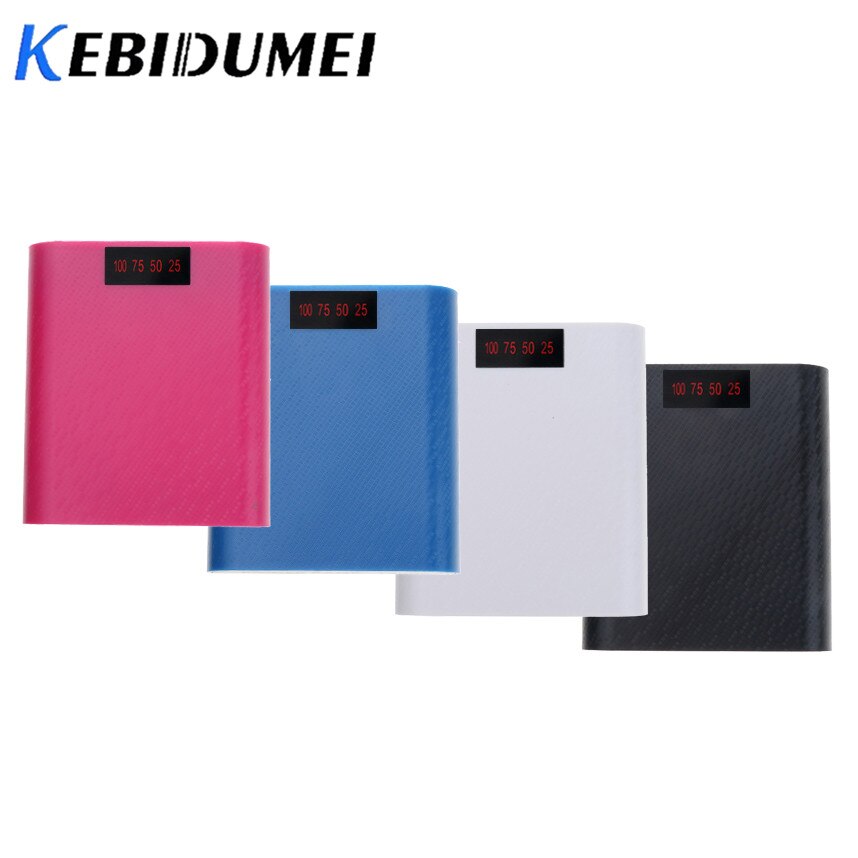 Kebidumei 5v usb 4 * 18650 powerbank akku diy gehäuse box handy ladegerät display bildschirm für iphone  x 7 xiaomi