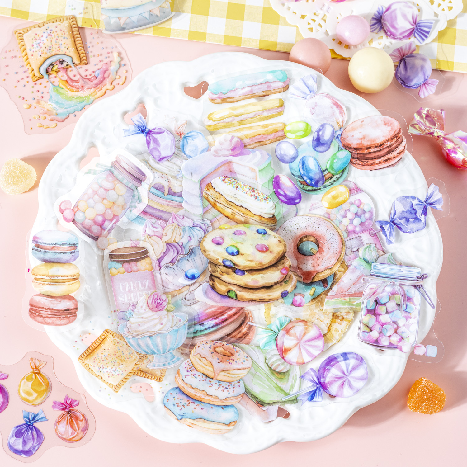 10pcs/1lot Kawaii Scrapbook Sticker Dream Dessert House Scrapbooking Supplies Planner Decorative Stationery Sticker