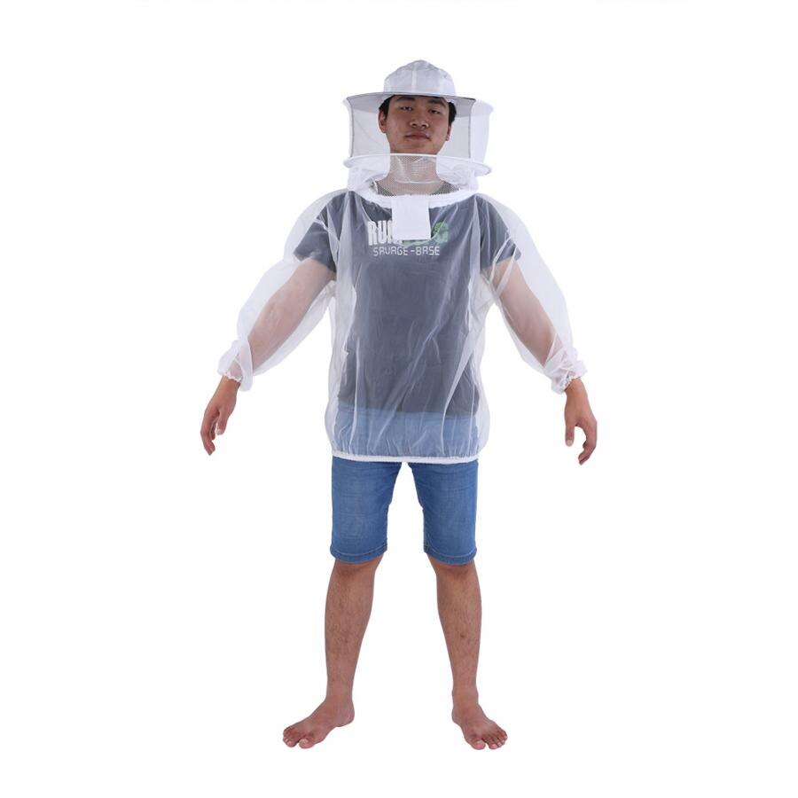Bienenzucht Anzug Berufs Imker Jacke Transparent Bienenzucht Kleidung Schutzhülle Anzug Ausrüstung mit Mit Kapuze Schleier