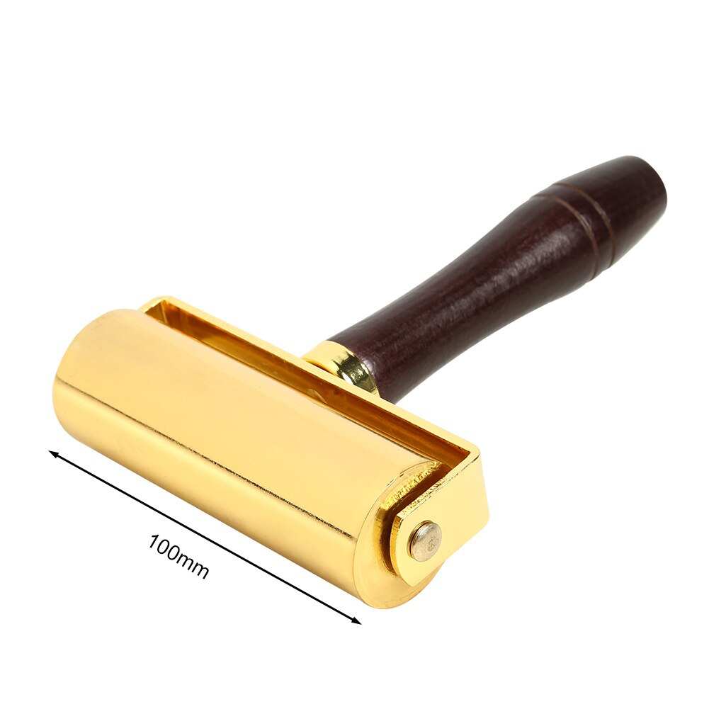 DIY Handmade Leather Glue Edges Laminating Wheel Leather Craft Roller DIY Handmade Crease Tool Leathercraft Staming: 100mm A