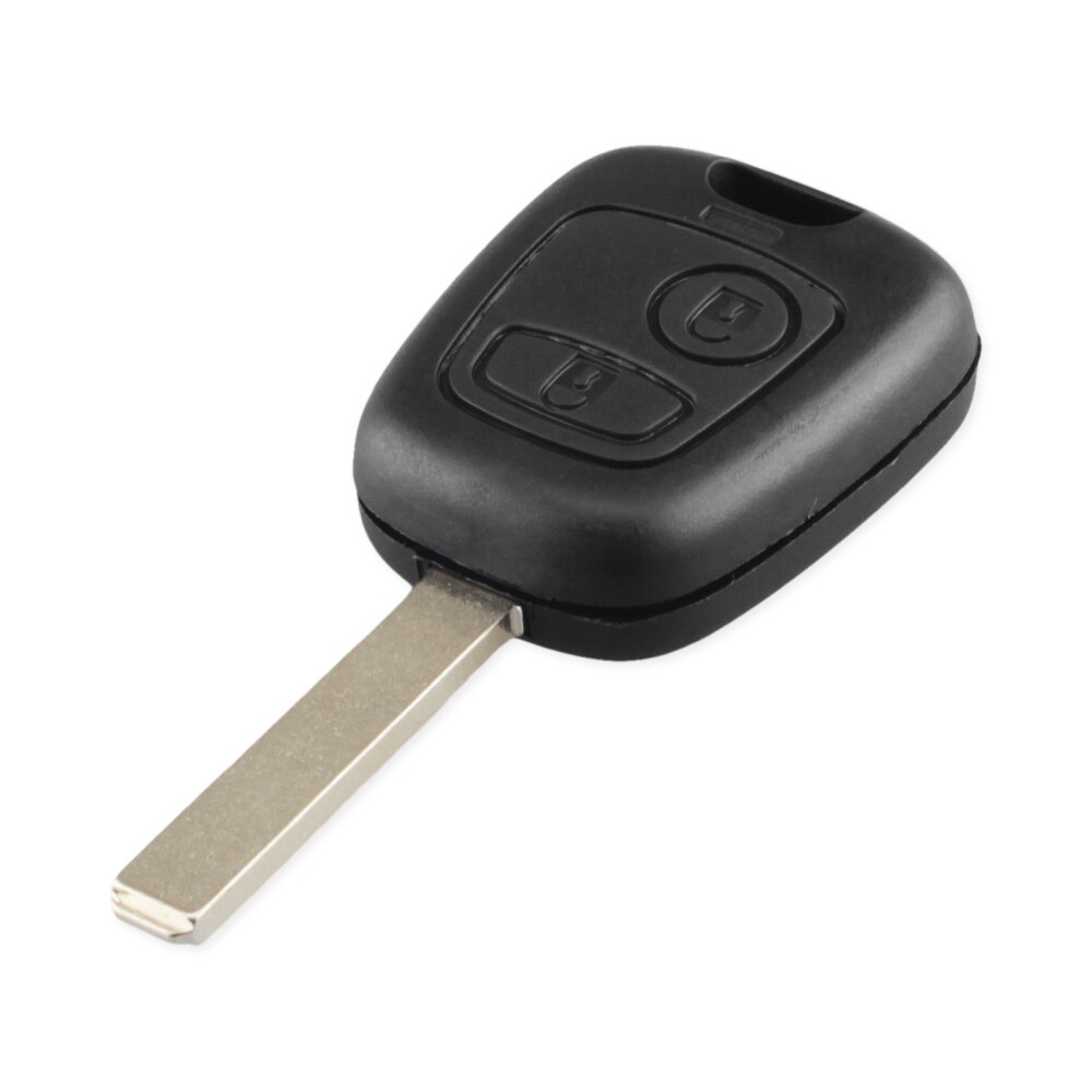 Keyyou autosleutelbehuizing voor citroen  c1 c2 c3 c4 xsara picasso  hu83/ va2/ zonder blad, 2- knops afstandsbediening, lege behuizing: Met  va2 sleutelschil