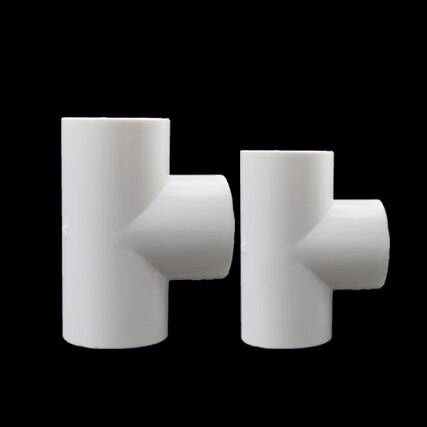 SANKING UPVC 63mm Three way Tee Aquarium Pipe Joint Fitting PVC Water Tank connector: FEIYA WHITE