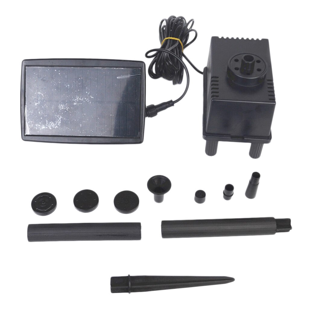 Fontanna solarna zestaw pompy wodnej zatapialna pompa zasilana z panelem słonecznym 1.5W