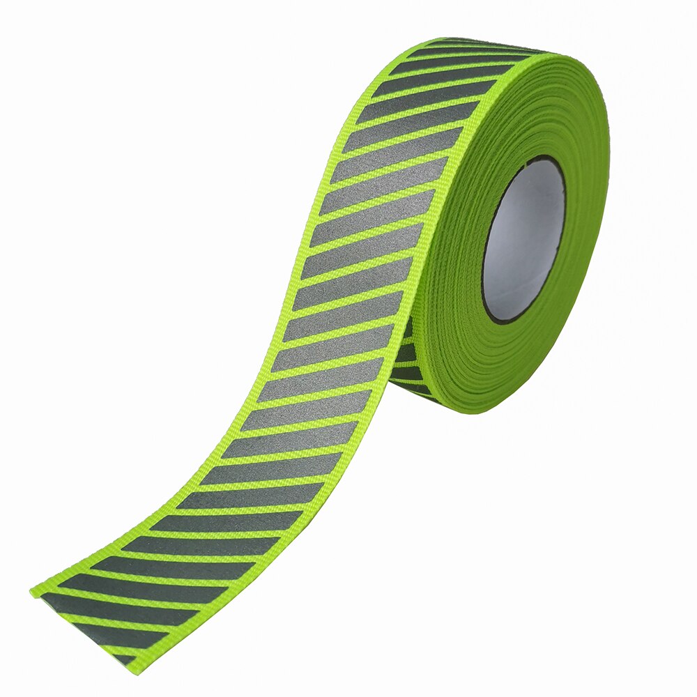 Sølv reflekterende webbing bånd diy stof tape til tøj sy  on 3cm x 2 meter: Stribe-g